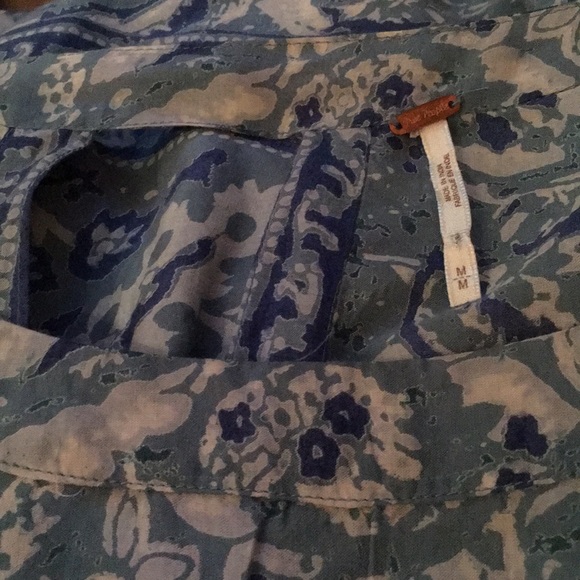 Free People Silver Sun Printed Cutout Sleeve dress - Picture 8 of 8